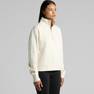 Wo's Stencil Half Zip Crew | 4125