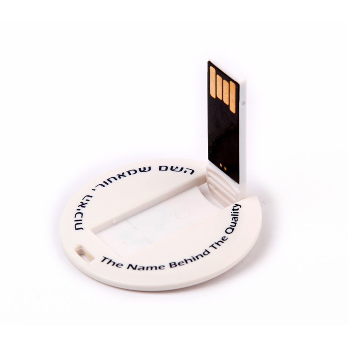 Usb Flash Not Fully Rounded Round Card USB Flash Drive | Coggins Promo