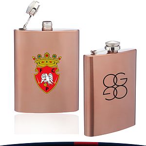 8 oz. Copper Coated Hip Flasks