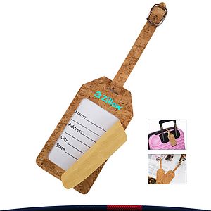 Cork Luggage Tag