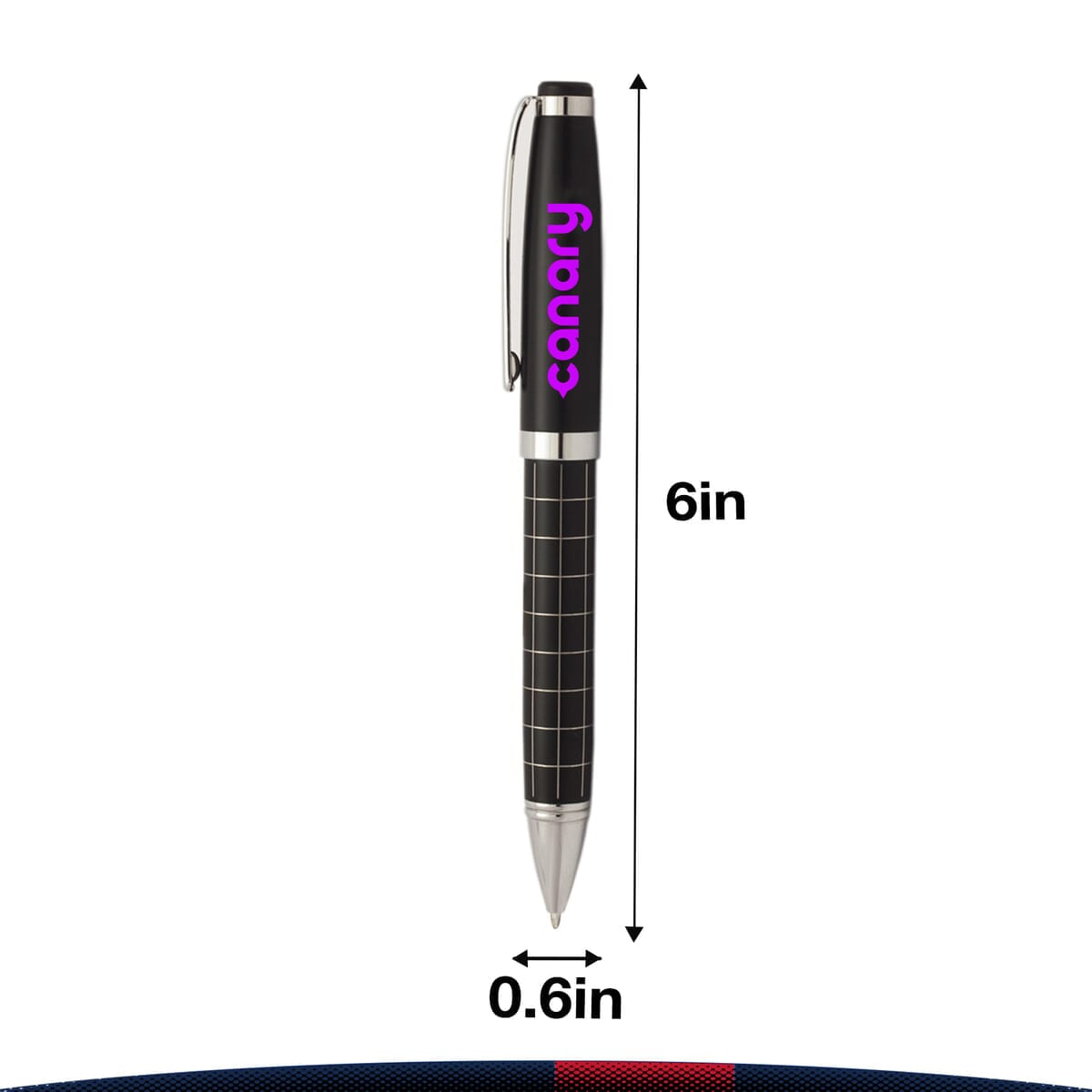Krisee Grid Metal Ballpoint Pen