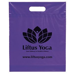 Die Cut Handle Bag - 12W x 15H x 3 - Flexo Ink Print