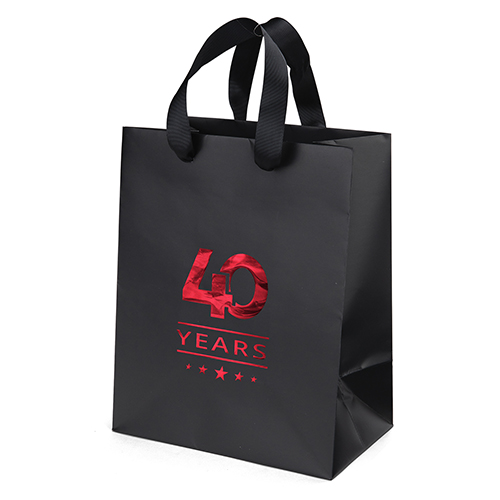 Elizabeth™- Ribbon Handle Matte Eurotote - Foil Print