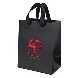 Elizabeth™- Ribbon Handle Matte Eurotote - Foil Print