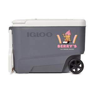 IGLOO VERSATEMP 35 QT WHEELED ELECTRIC ROLLER COOLER (Carbonite Gray)
