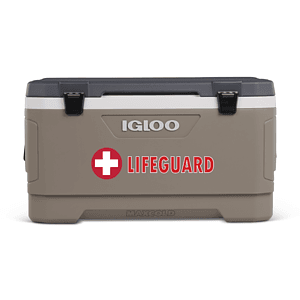 IGLOO MAXCOLD LATITUDE 100 QT COOLER (Sandstone/Carbonite)