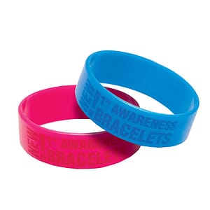 Awareness Bracelet 1" Debossed