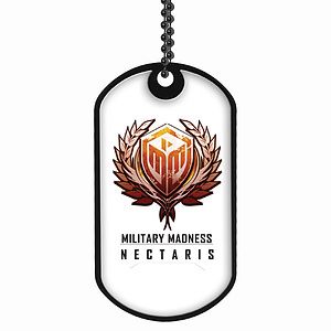 Express 2" X 1 1/8" Double Sided Aluminum Dog Tag With 24" Ball Chain