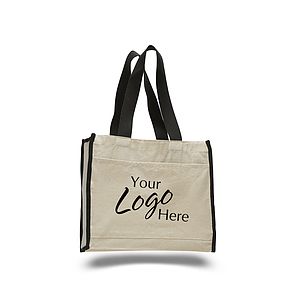 Canvas Tote Bag 14" W x 12" H with 5.25" Gusset