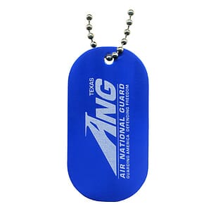 Aluminum Dog Tag (Anodized) with 23" Ball Chain