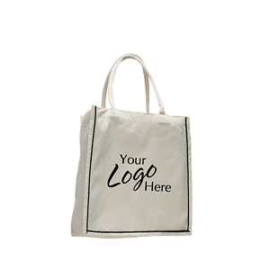 Fancy Shopper 15" W x 16" H with 6" Gusset Natural Bag