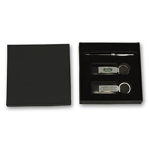 Keychain ZKC-103 & Pen Set in Black Box