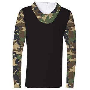 Long Sleeve Hoodie Cut & Sew