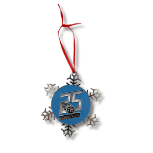 Metal Ornament within 3" diameter with Short String or Ribbon