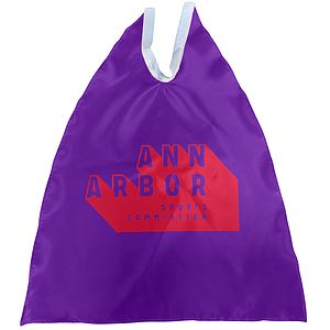 Satin Super Hero Cape Spot Color