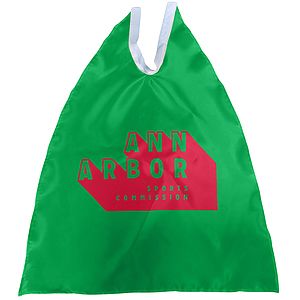 Satin Super Hero Cape Spot Color