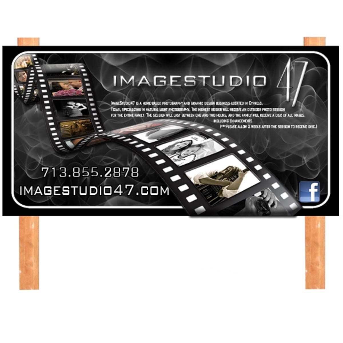 4' x 8' Ecopanel Sign (2 Sides/Simple Text)