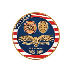 Zinc 1.75" Challenge Coin Antique Gold Plating