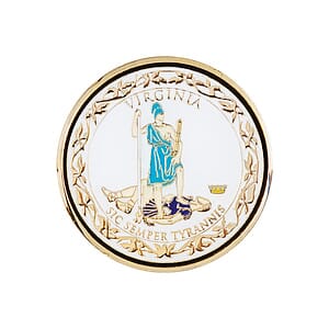 Zinc 1.75" Challenge Coin Gold Plating