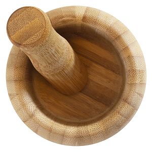 Bamboo Mortar and Pestle Set