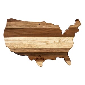 Rock & Branch Shiplap Series USA Shaped Wood Serving & Cutting Board - Thumbnail 4