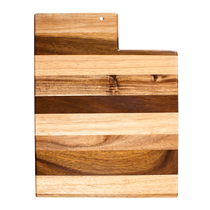 Rock & Branch® Shiplap Series Utah State Shaped Wood Serving and Cutting Board