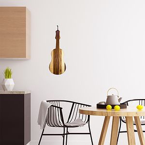 Rock & Branch® Shiplap Series Ukulele/Guitar Shaped Wood Serving and Cutting Board