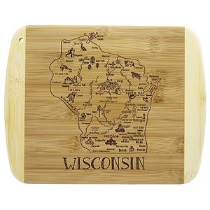 A Slice of Life Wisconsin Serving & Cutting Board