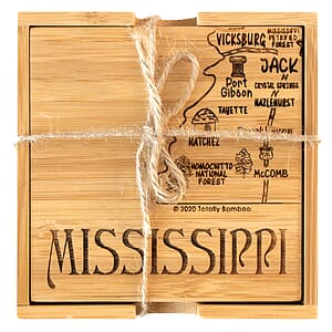 Totally Bamboo Mississippi Puzzle Coaster