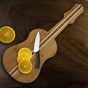 Ukulele / Guitar Shape Bamboo Cutting Board