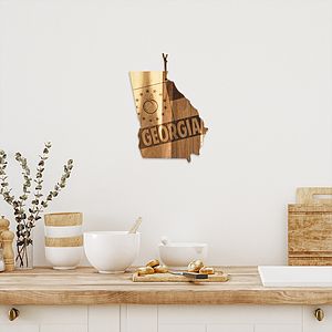 Rock & Branch® Origins Series Georgia State Shaped Wood Serving and Cutting Board