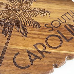 Rock & Branch® Origins Series South Carolina State Shaped Wood Serving and Cutting Board