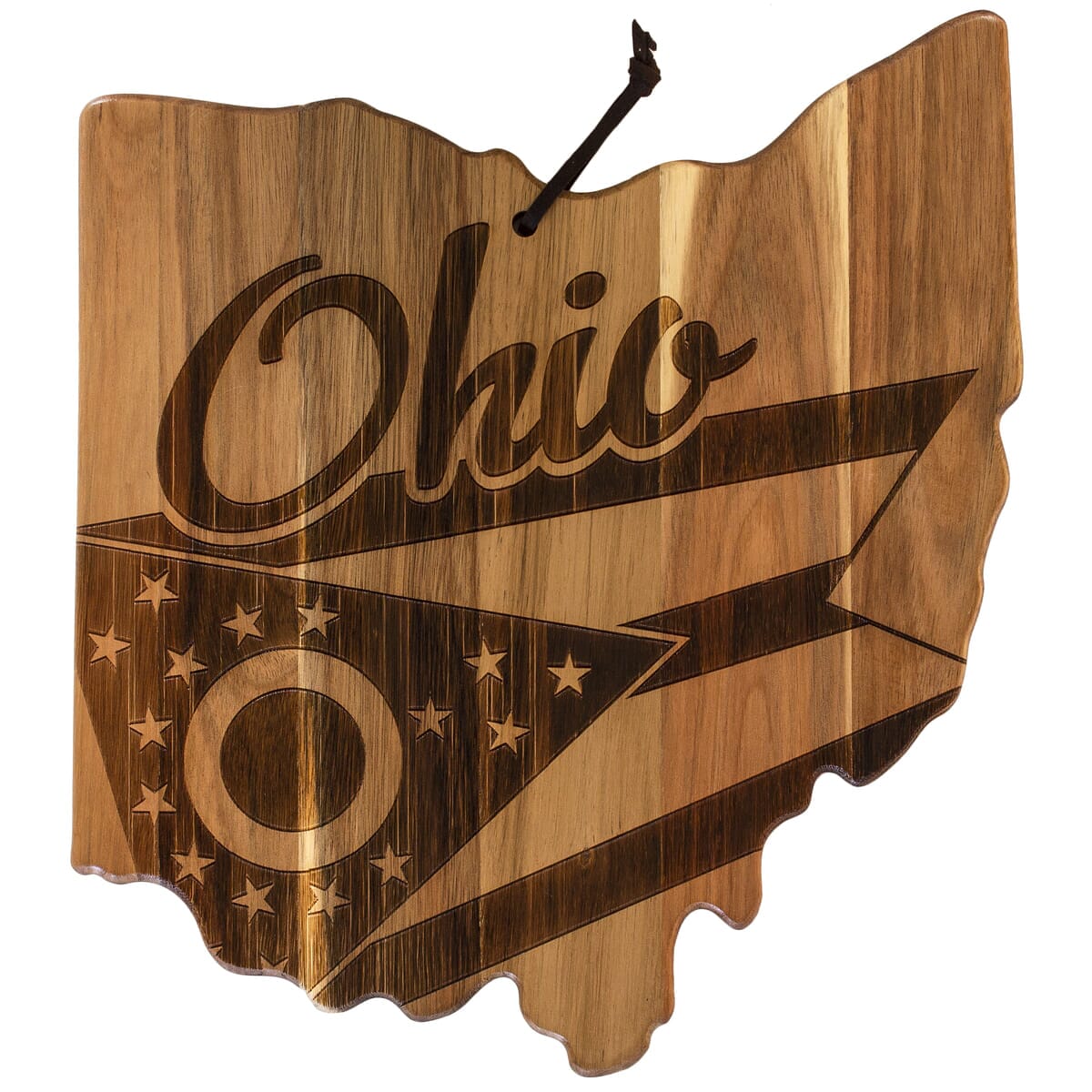 Rock & Branch® Origins Series Ohio State Shaped Wood Serving and Cutting Board