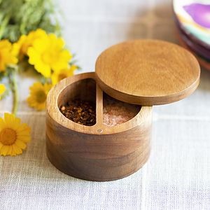 Acacia Duet Salt Box