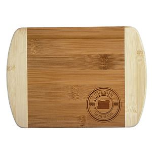 Oregon State Stamp 2-Tone Bar Board