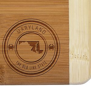 Maryland State Stamp 2-Tone Bar Board