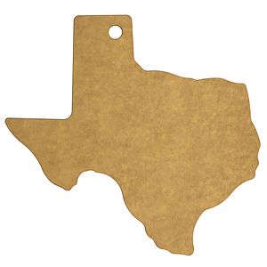 Vellum™ Texas Shaped Wood Paper Composite Serving and Cutting Board, Dishwasher Safe