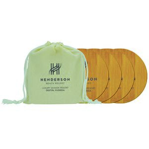 Round Bamboo Coaster Kit