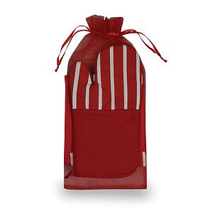 Chef's Therma-Grip Striped Oven Mitt Striped Apron Combo