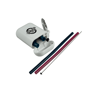 Traveler's Silicone Straw with Carabiner Case