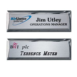 Aspen Metal Executive Name Badge (Standard Size 1" x 3")