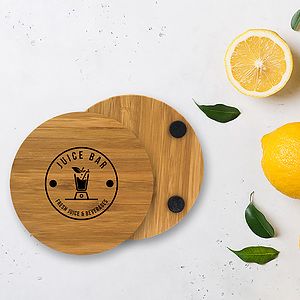 Bamboo Coasters: Single Round