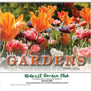 Gardens Wall Calendar: 2027 Spiral Bound