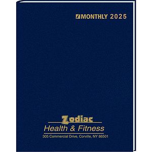 Ruled Monthly Format Stitched to Cover Desk Planner