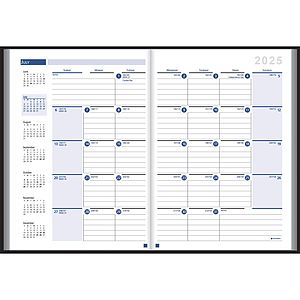 Ruled Monthly Format Stitched to Cover Desk Planner