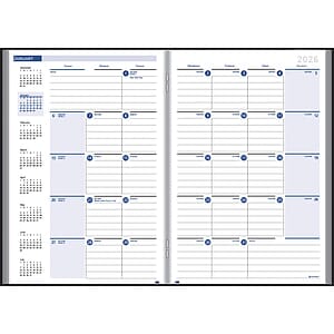 Ruled Monthly Format Stitched To Cover Desk Planner : 32 Page Planner 2026