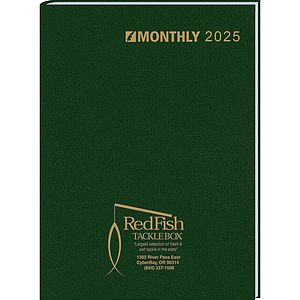 Ruled Monthly Format Stitched To Cover Desk Planner : 32 Page Planner 2026