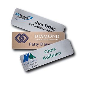 Aspen Metal Standard Name Badge (Standard Size 1" x 3")