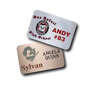 Aspen Metal Standard Name Badge (Standard Size 2" x 3")