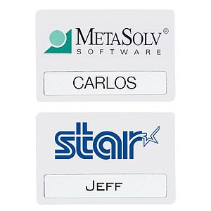 Atlanta Reusable Economy Name Badge (Standard Size 3" x 2")